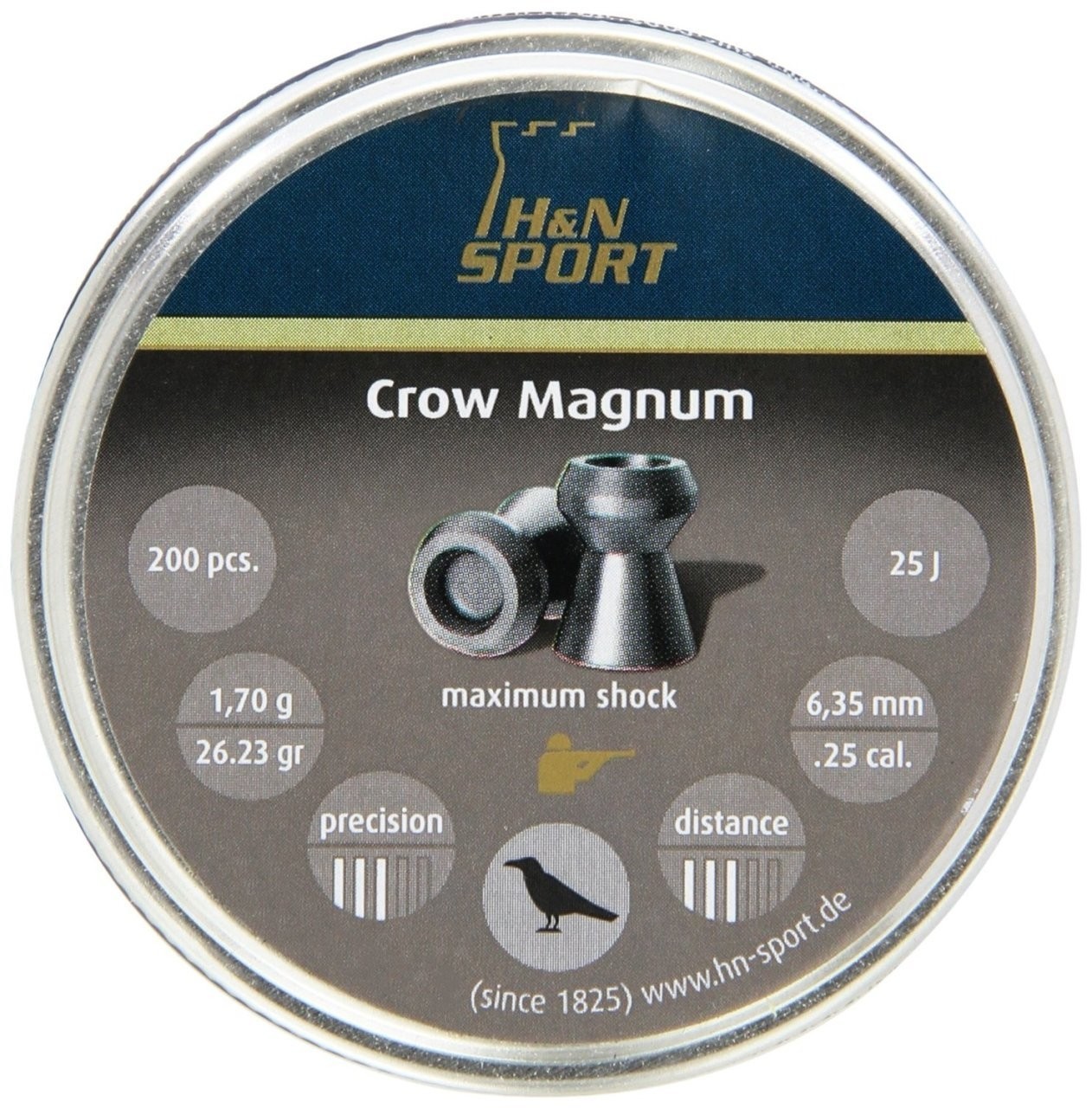 Diabolo H&N Crow Magnum 5,5 mm / .22 (200 kosov)