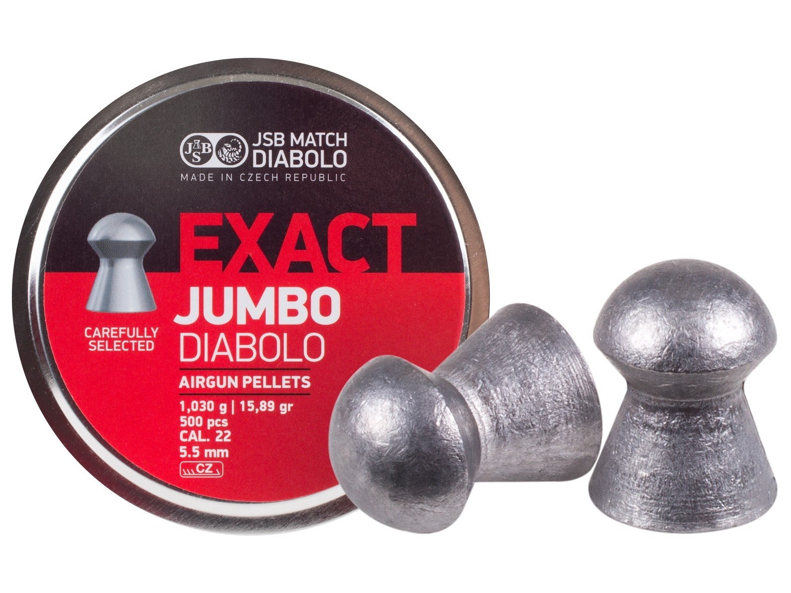 Diabolo JSB Exact Jumbo 5,5 mm / .22 (500 kosov)