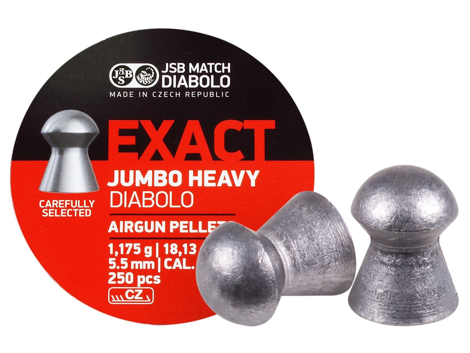 Diabolo JSB Exact Jumbo Heavy 5,5 mm / .22 (250 kosov)