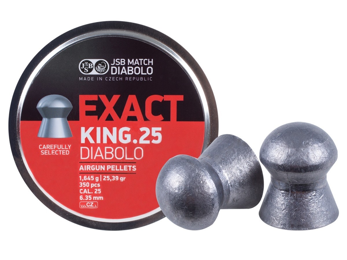 Diabolo JSB Exact King .25 6,35 mm / .25 (350 kosov)