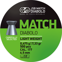 Diabolo JSB Green Match 4,5mm (0,535g)